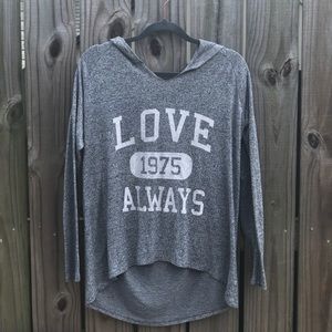 Grey sweatshirt w/ hood